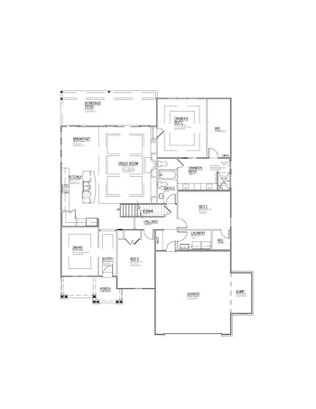 Lot 31 – 12814 Scarlet Sage- 2d Floor Plan 2