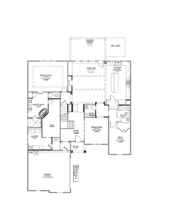 Lot 14 – 6801 Old Kent Dr- 2d Floor Plan 1