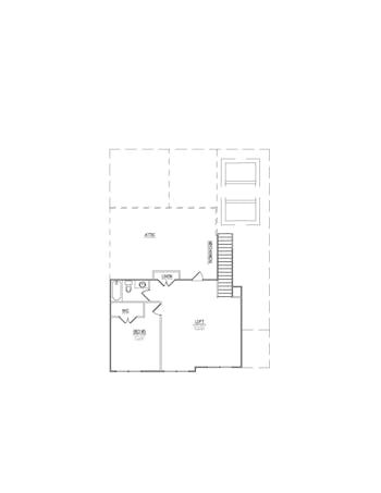 Lot 56 – 1139 Branch Hook Rd- 2d Floor Plan 1