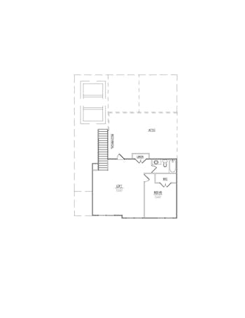 Lot 67 – 1162 Branch Hook Rd- 2d Floor Plan 1