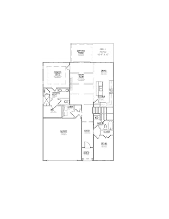 Lot 55 – 1135 Branch Hook Rd- 2d Floor Plan 1