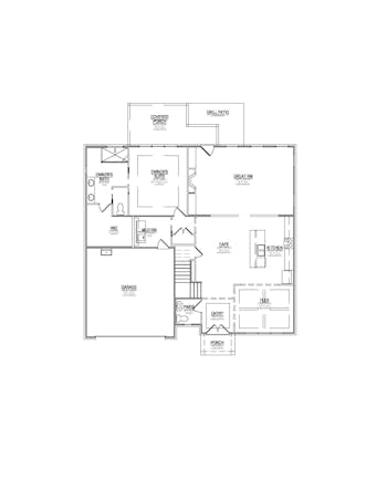 Lot 61 – 12841 Scarlet Sage- 2d Floor Plan 2