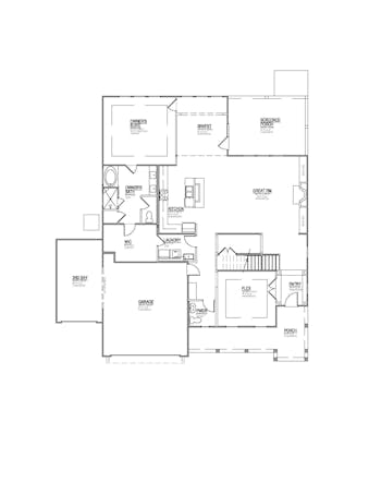 Lot 52 – 11615 Boston Ivy Ln- 2d Floor Plan 2