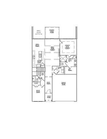 Lot 51 – 1119 Branch Hook- 2d Floor Plan 1