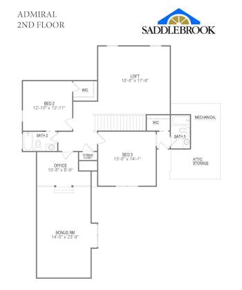 Admiral- 2d Floor Plan 2