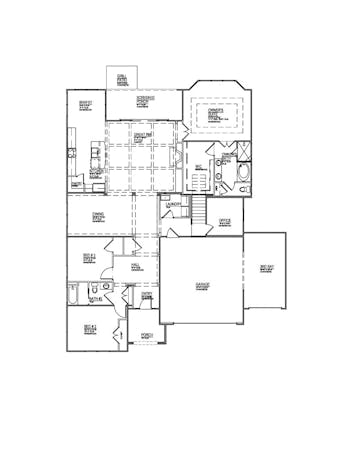 Lot 17 Grove – 923 Sweatleaf Ln- 2d Floor Plan 1