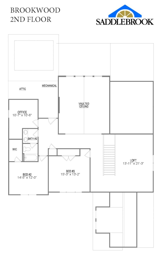 Floor plan for Brookwood