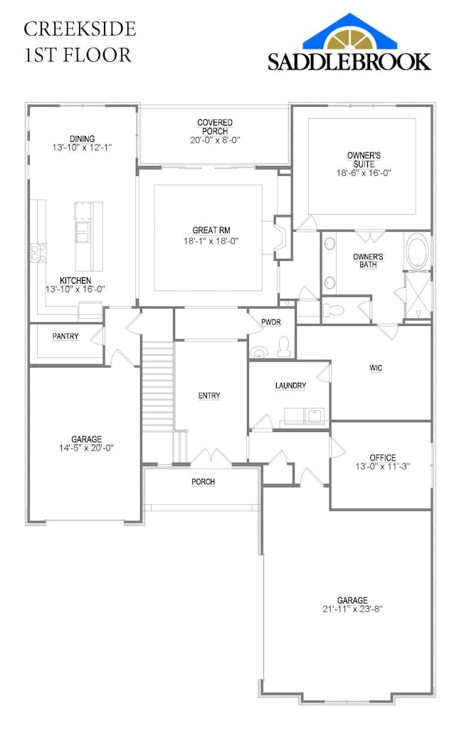 Floor plan for Creekside
