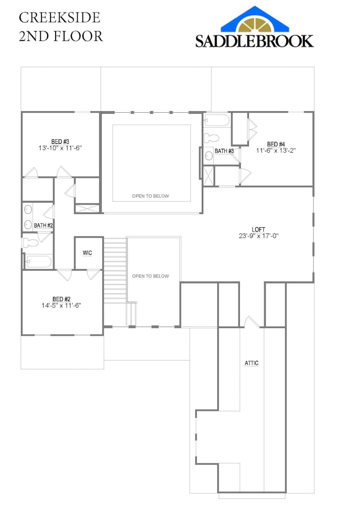 Floor plan for Creekside
