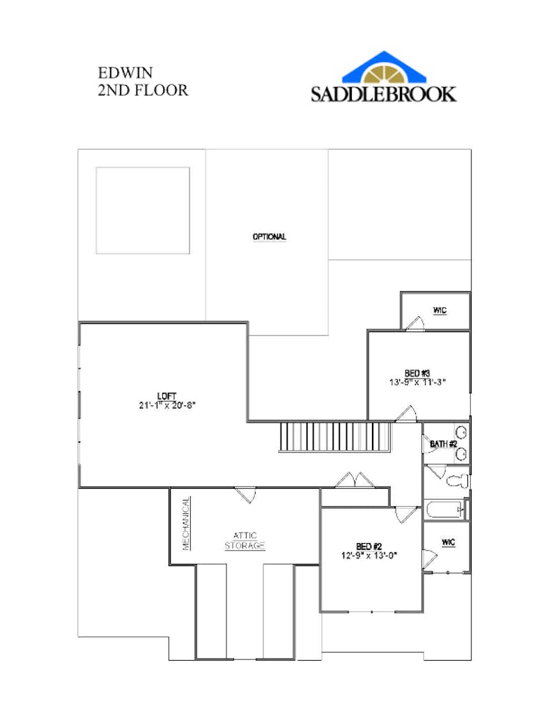 Floor plan for Edwin