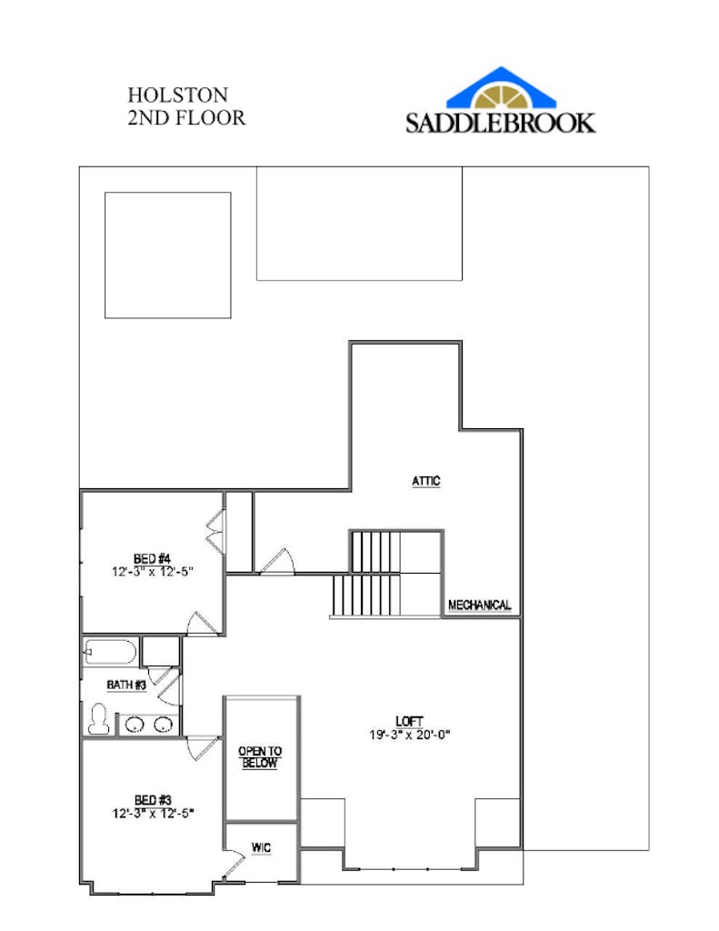 Floor plan for Holston