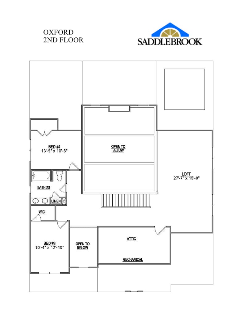 Floor plan for Oxford