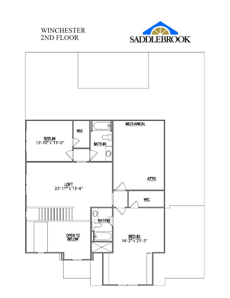 Floor plan for Winchester