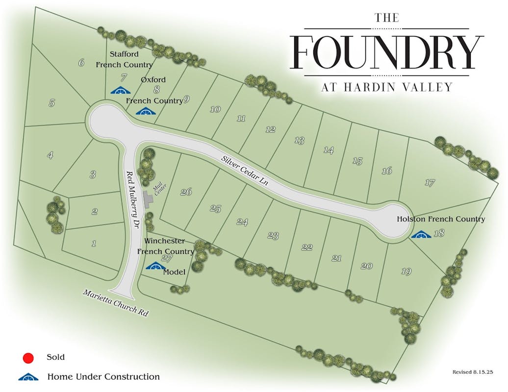 The Foundry at Hardin Valley Plat Map