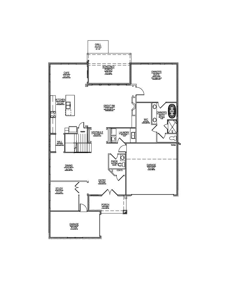 Floor plan for Lot 131 – 1343 Wagon Hitch