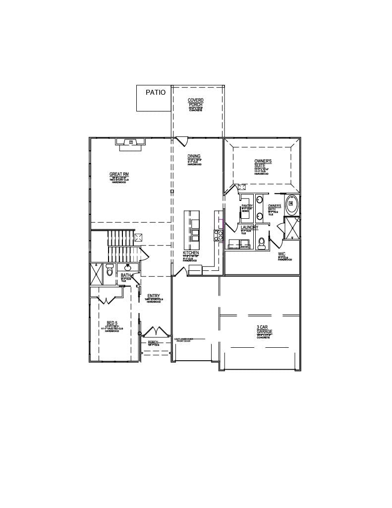 Floor plan for Lot 36 – 12020 Deer Crossing