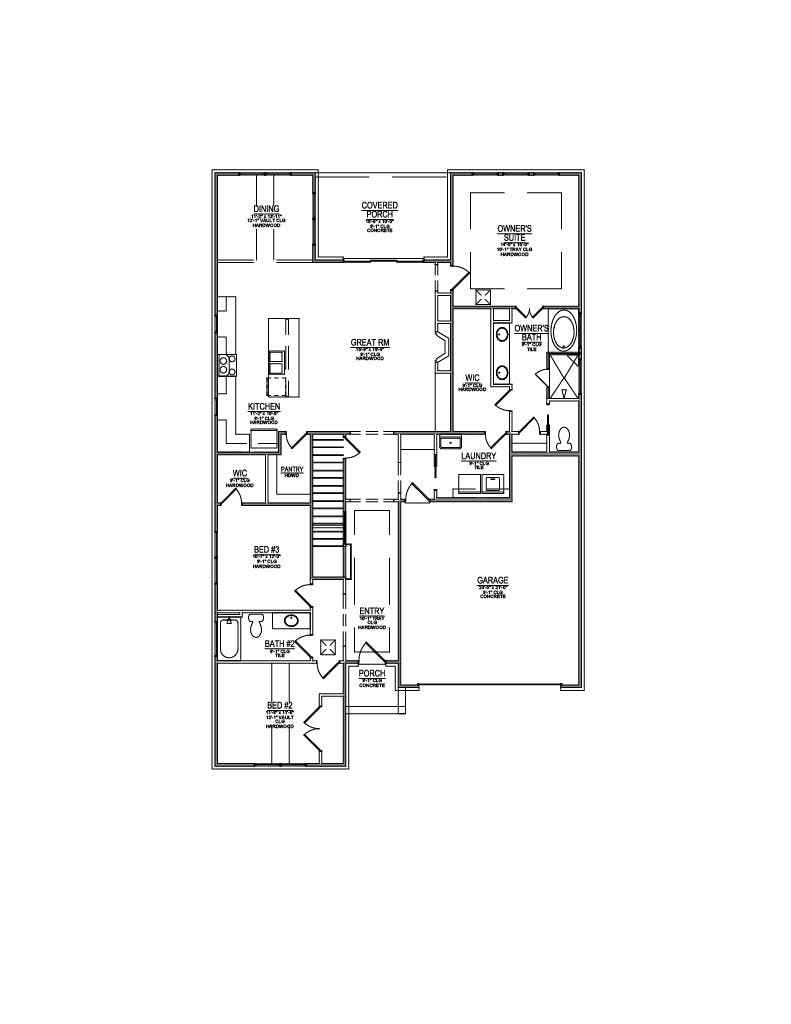 Floor plan for Lot 13 – 11726 Boston Ivy