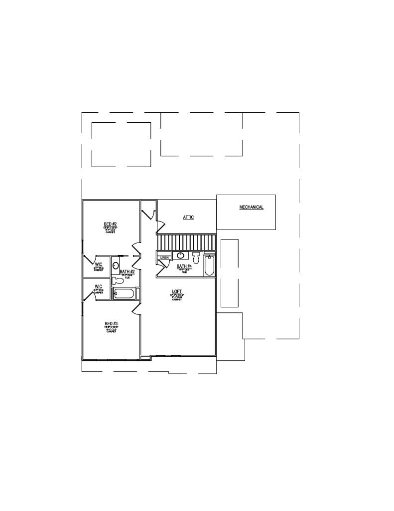 Floor plan for Lot 68 – 11713 Boston Ivy