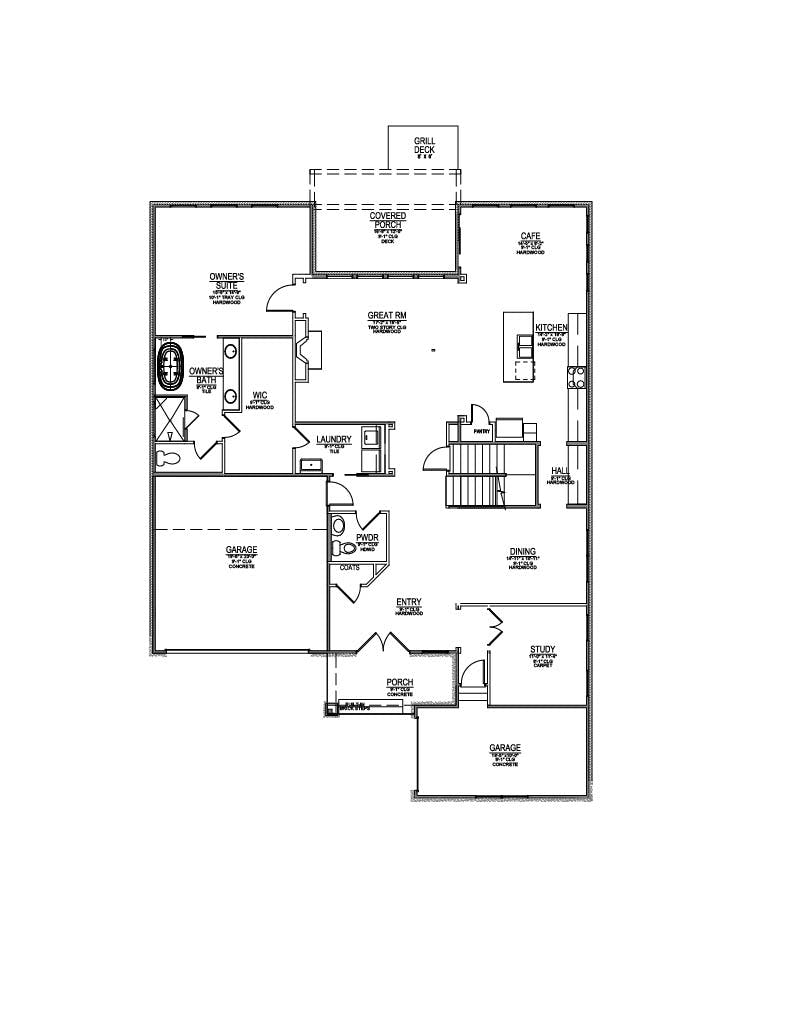 Floor plan for Lot 69 – 11717 Boston Ivy