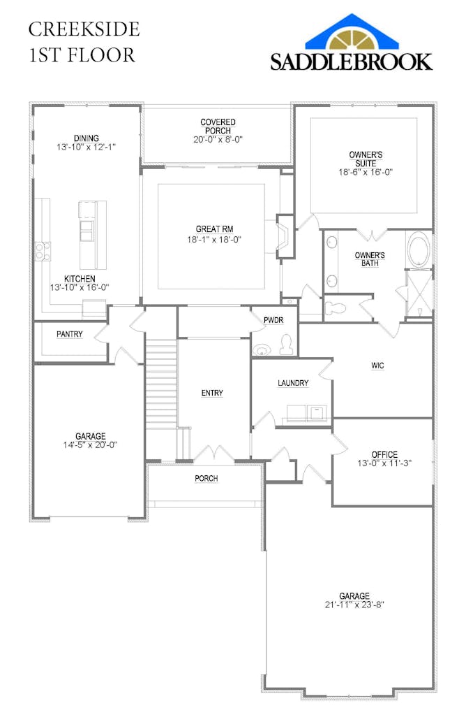 Floor plan for Creekside
