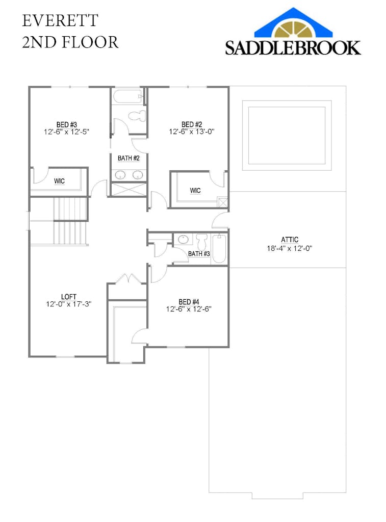 Floor plan for Everett