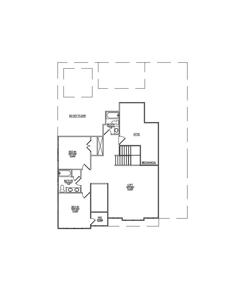 Floor plan for Lot 18 – 1900 Silver Cedar