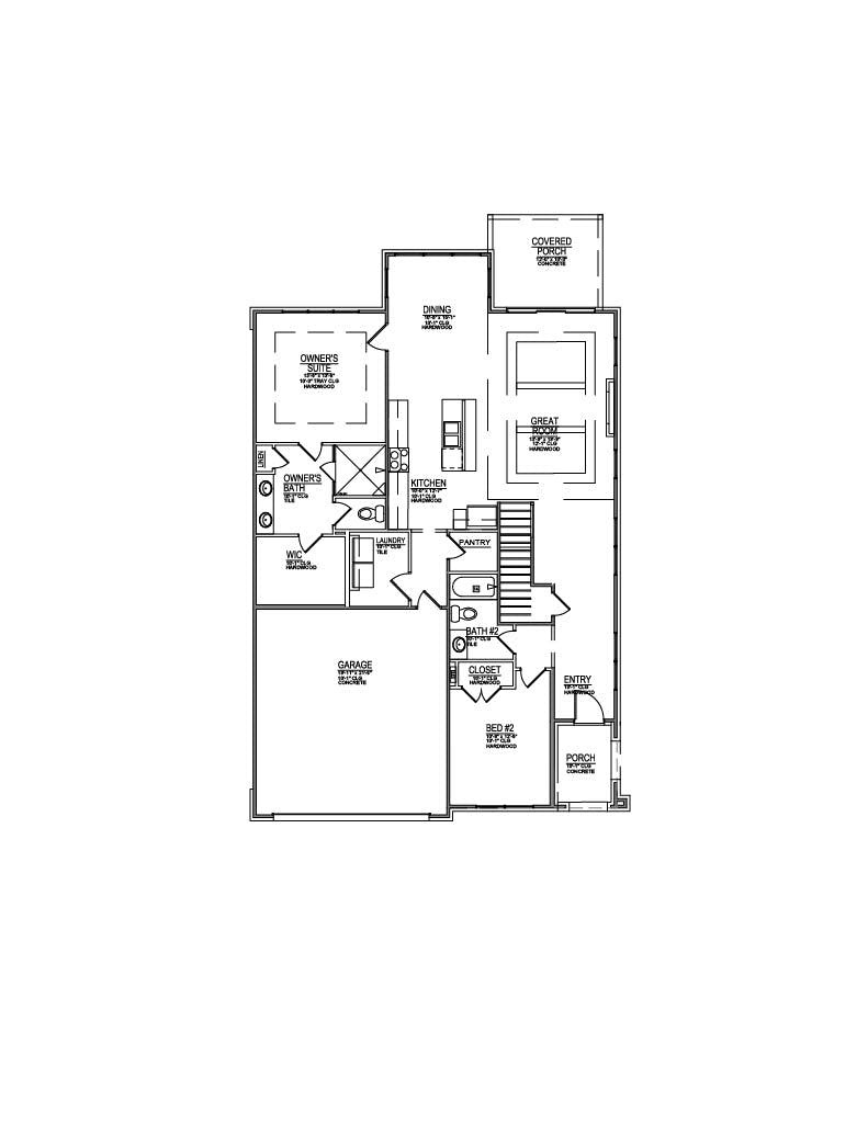 Floor plan for Lot 47 – 1103 Branch Hook