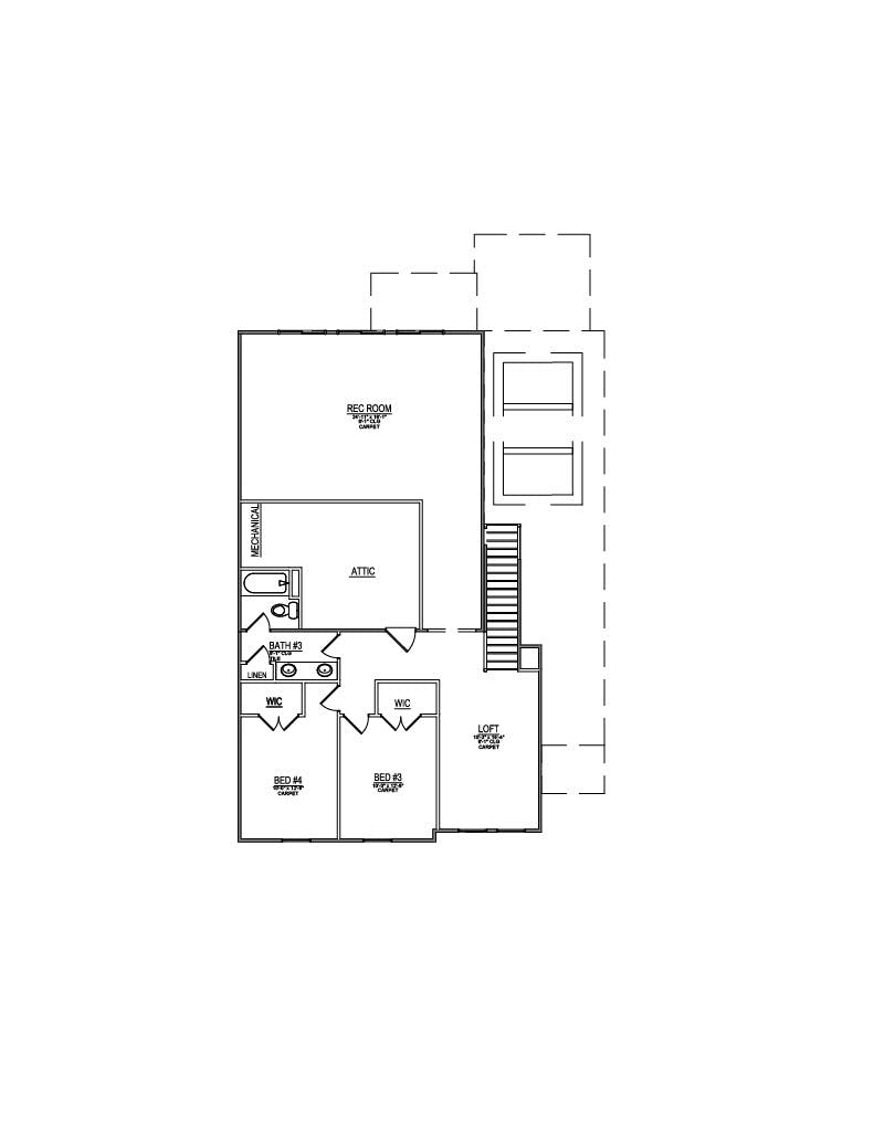 Floor plan for Lot 47 – 1103 Branch Hook