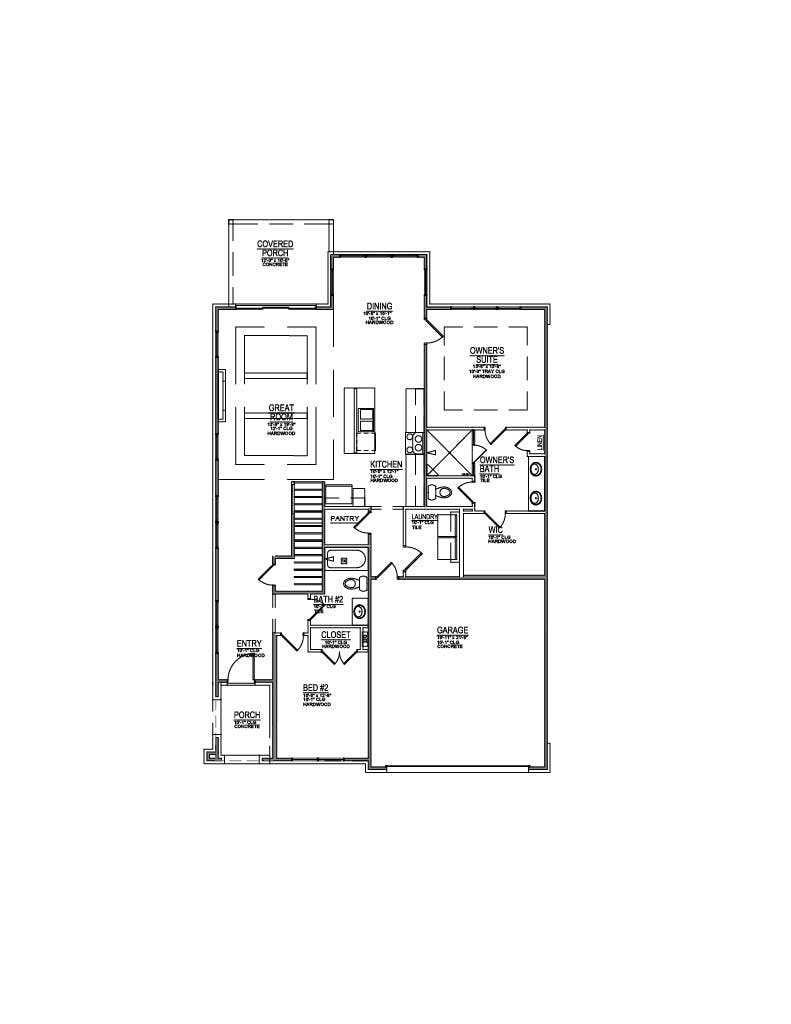 Floor plan for Lot 49 – 1111 Branch Hook