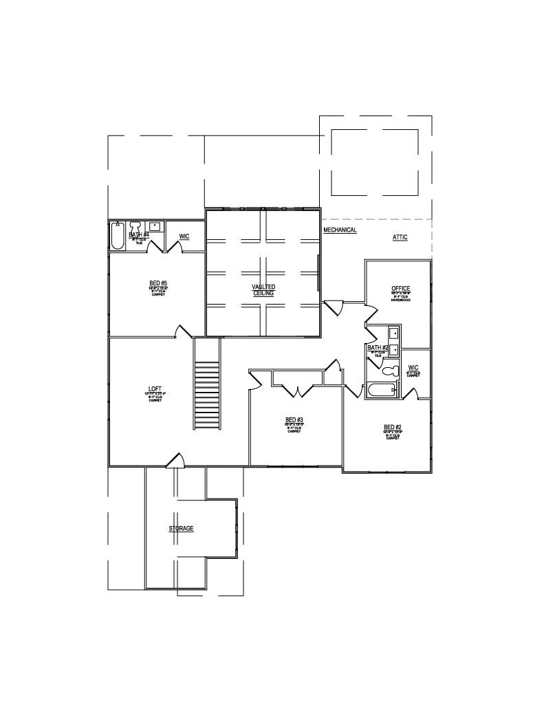 Floor plan for Lot 01 – 12448 Pipers Run Ln