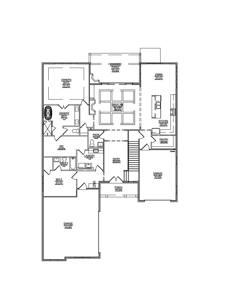 Floor plan for Lot 03 – 12436 Pipers Run