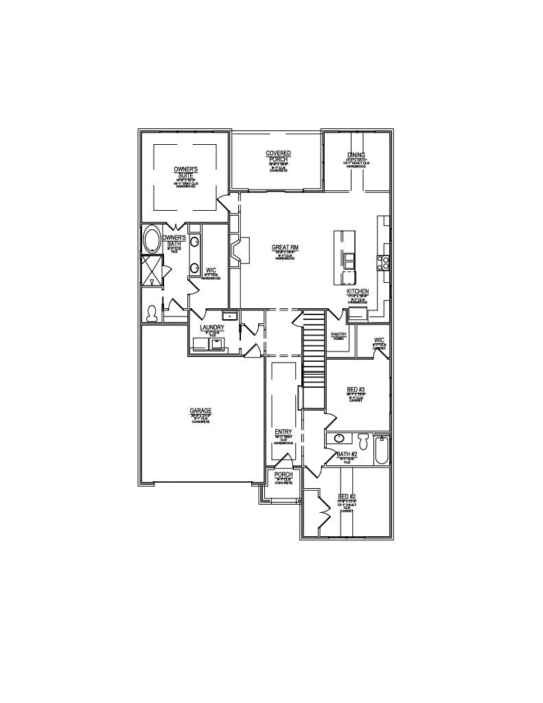 Floor plan for Lot 24 – 12625 Red Poppy Dr