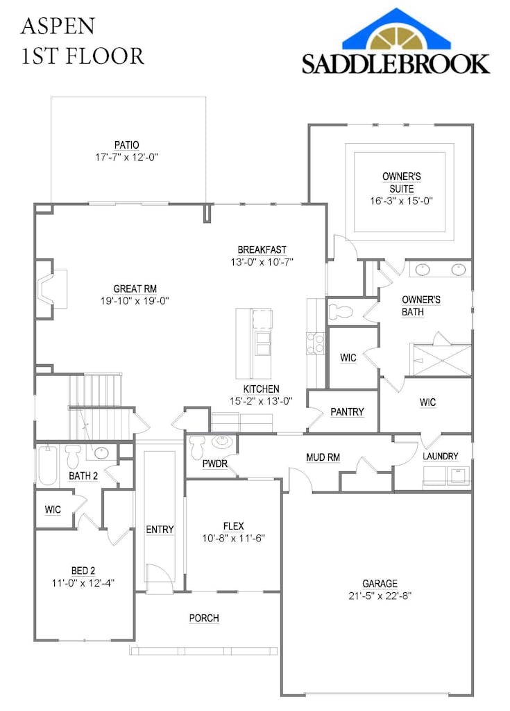 Floor plan for Aspen