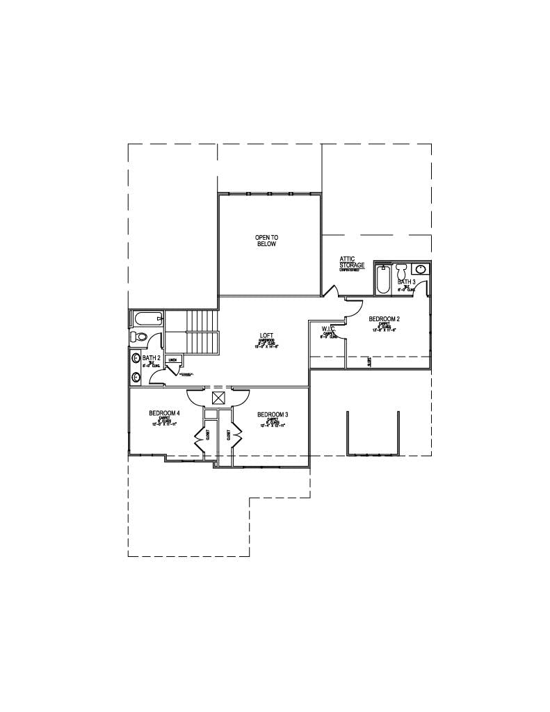 Floor plan for Lot 16 – 917 Sweatleaf Ln