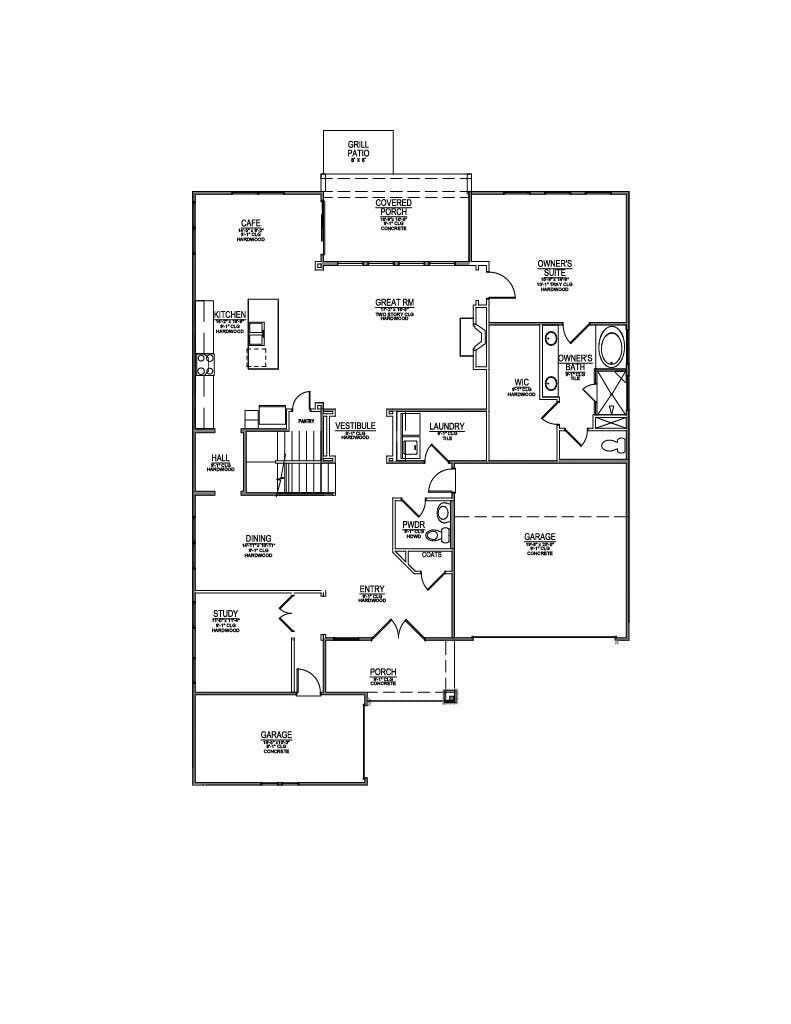 Floor plan for Lot 26 – 2130 White Sycamore