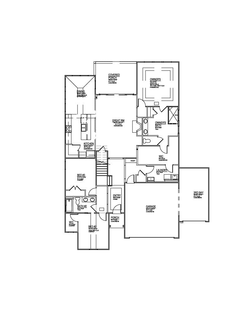 Floor plan for Lot 25 – 2136 White Sycamore